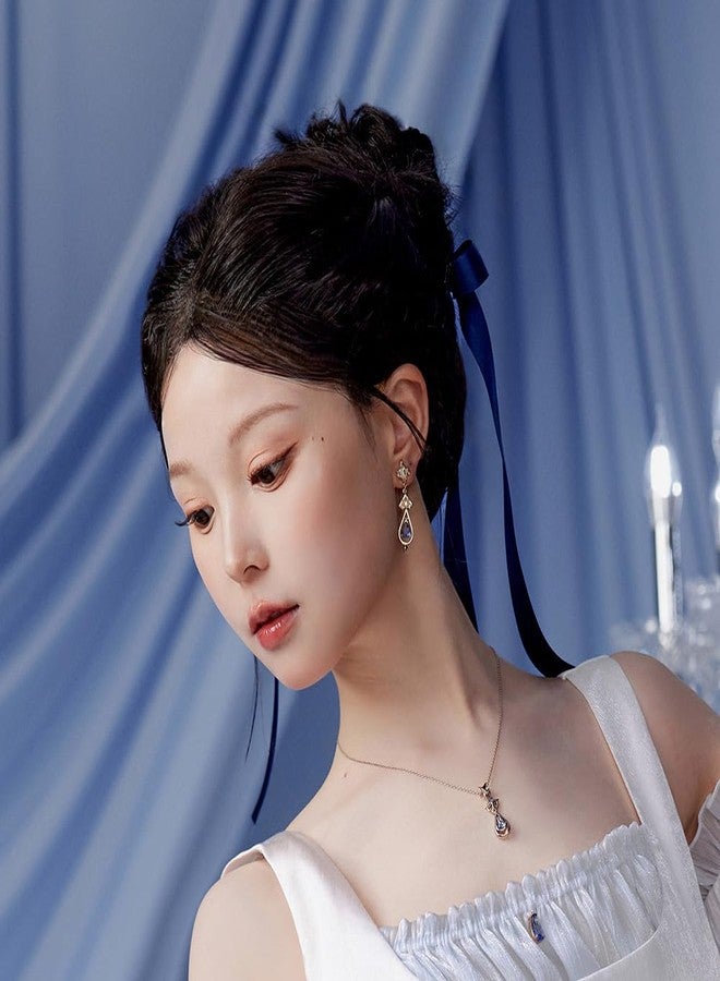 HOYOVERSE GENSHIN IMPACT Furina Impression Series - Ribbon & Pearl Chain Clip-On Earrings - Image 4
